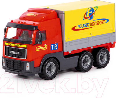 Самосвал игрушечный Полесье бортовой тентовый / 58287 (в лотке)