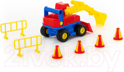 Экскаватор игрушечный Полесье КонсТрак / 37701 (в коробке)