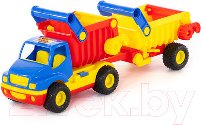 Самосвал игрушечный Полесье с полуприцепом КонсТрак / 37718 (в коробке)