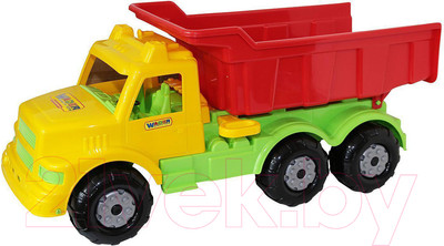 Самосвал игрушечный Полесье Буран №1 / 43627 (желтый/красный)