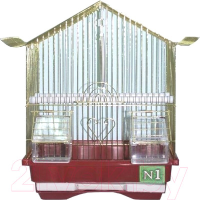 Клетка для птиц Золотая клетка A111G (золотистый)