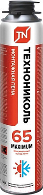 Пена монтажная Технониколь Maximum 65 профессиональная всесезонная (0.99кг)