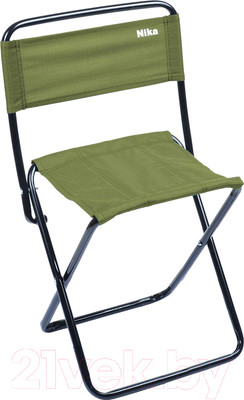 Стул складной Ника Походный со спинкой / ПС2 (хаки)