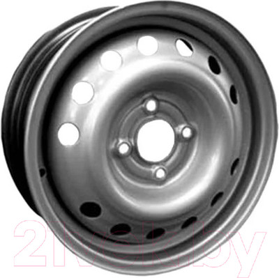 Штампованный диск Eurodisk 53A43C 14x5.5" 4x100мм DIA 60.1мм ET 43мм Silver