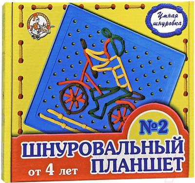 Развивающая игрушка Десятое королевство Шнуровальный планшет 2 / 00091