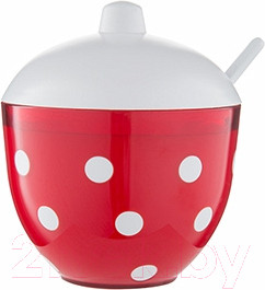 Сахарница Berossi Marusya ИК 23112000 (красный полупрозрачный)