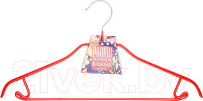 Металлическая вешалка-плечики Podari JMR 004 (красный)