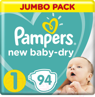 Подгузники детские Pampers New Baby-Dry 1 Newborn (94шт)