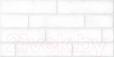 Плитка Beryoza Ceramica Брик матовый белый (300x600)