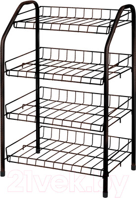 Полка для обуви Ника ЭТ2 (медный антик)