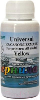 Контейнер с чернилами White Ink Universal HP/Canon/Lexmark Yellow (100мл)