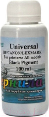 Контейнер с чернилами White Ink Universal HP/Canon/Lexmark Черный пигмент (100мл)
