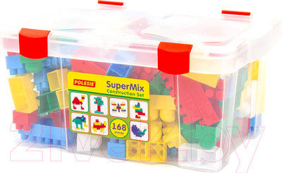 Конструктор Полесье Супер-микс / 50601 (168эл)