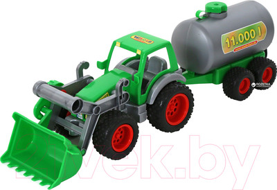 Погрузчик игрушечный Полесье с цистерной Фермер-техник / 8794 (в сеточке)