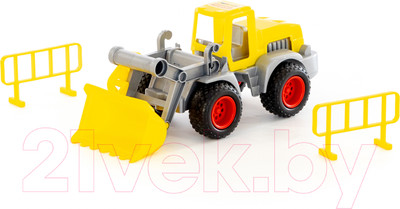 Погрузчик игрушечный Полесье КонсТрак / 37732 (в коробке)