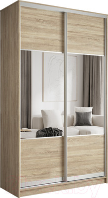 Шкаф-купе Евва 120 SS.01 / АЭП ШК.2 03 (сонома/серебро)