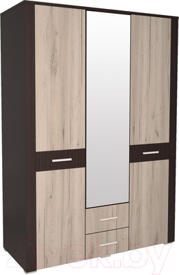 Шкаф Интерлиния Коламбия КЛ-2 (дуб венге/дуб серый)