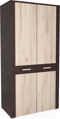 Шкаф Интерлиния Коламбия КЛ-3 (дуб венге/дуб серый)