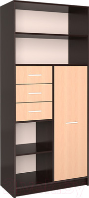 Шкаф Интерлиния СК-021 (дуб венге/дуб молочный)
