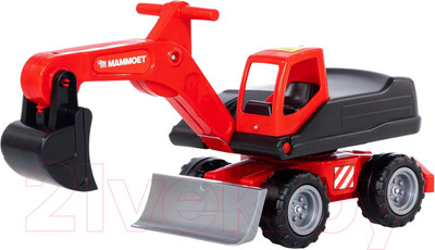 Экскаватор игрушечный Полесье Mammoet Мега колесный / 67593 (в коробке №2)