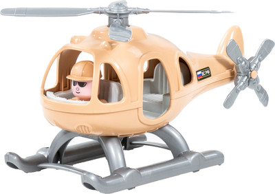 Вертолет игрушечный Полесье Военный Гром-Сафари / 67715 (в коробке)