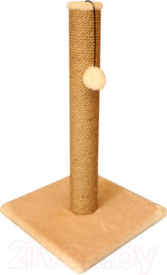 Когтеточка Cat House Столбик 0.6 (джут бежевый)