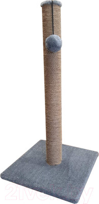 Когтеточка Cat House Столбик 0.75 (джут серый)