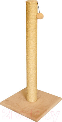 Когтеточка Cat House Столбик 0.9 (сизаль бежевый)