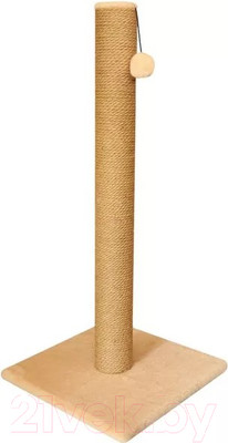 Когтеточка Cat House Столбик 0.9 (джут бежевый)
