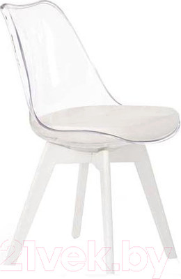 Стул Halmar K245 (белый/бесцветный)