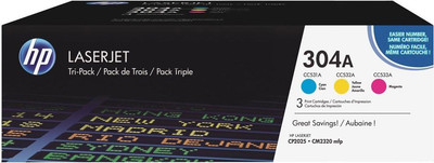 Комплект тонер-картриджей HP 304A 3-pack (CF372AM)