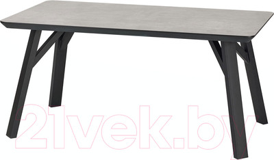 Обеденный стол Halmar Halifax 160x90 (серый/черный)