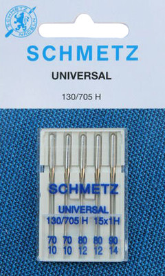 Набор игл для бытовой швейной машины Schmetz 0701083 130/705 H 70 - 100 B5