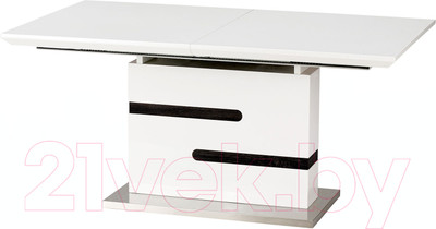 Обеденный стол Halmar Monaco 160-220x90 (белый/серый)