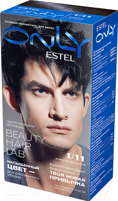 Гель-краска для волос Estel Only 1/11 (иссиня-черный)
