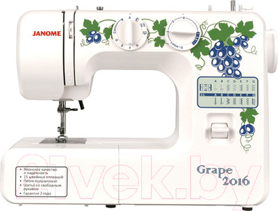 Швейная машина Janome Grape 2016 (белый)