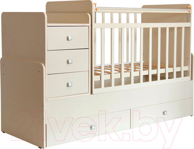 Детская кровать-трансформер Фея 1100 (слоновая кость)