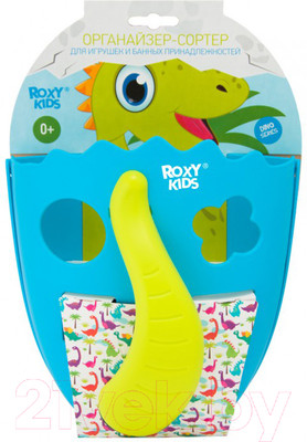 Органайзер детский для купания Roxy-Kids Dino / RTH-001B (голубой)
