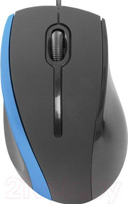 Мышь Defender MM-340 / 52344 (черный/синий)