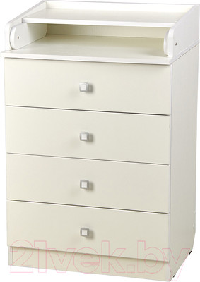 Комод пеленальный Фея 1560 ЛДСП 60-4 / 1039.9 (белый)