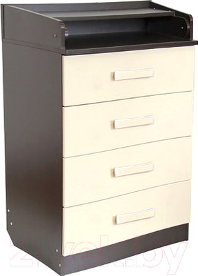 Комод пеленальный Фея 1560 ЛДСП / 1039.5 (венге/бежевый)