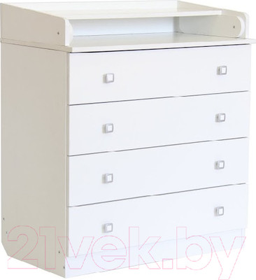Комод пеленальный Фея 1580 ЛДСП / 1041.9 (белый)