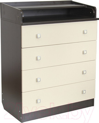 Комод пеленальный Фея 1580 ЛДСП / 1041.5 (венге/бежевый)