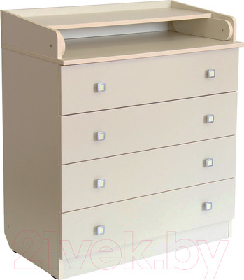 Комод пеленальный Фея 1580 ЛДСП / 1041.11 (слоновая кость)