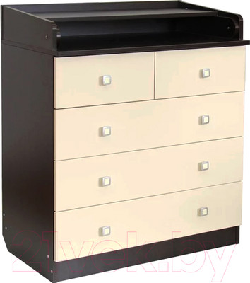 Комод пеленальный Фея 1780 ЛДСП / 1044.5 (венге/бежевый)