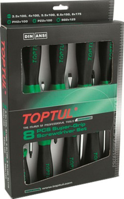 Набор отверток Toptul GAAE0821 (8 предметов)