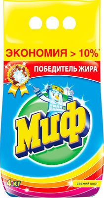 Стиральный порошок Миф M-Zim Cвежий Цвет (Автомат, 4кг)