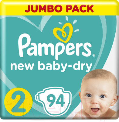 Подгузники детские Pampers New Baby-Dry 2 (94шт)