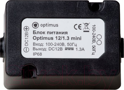 Блок питания для камеры видеонаблюдения Optimus 12/1.3 mini