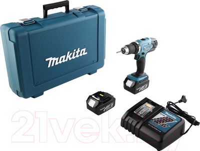 Профессиональная дрель-шуруповерт Makita DDF453SYE